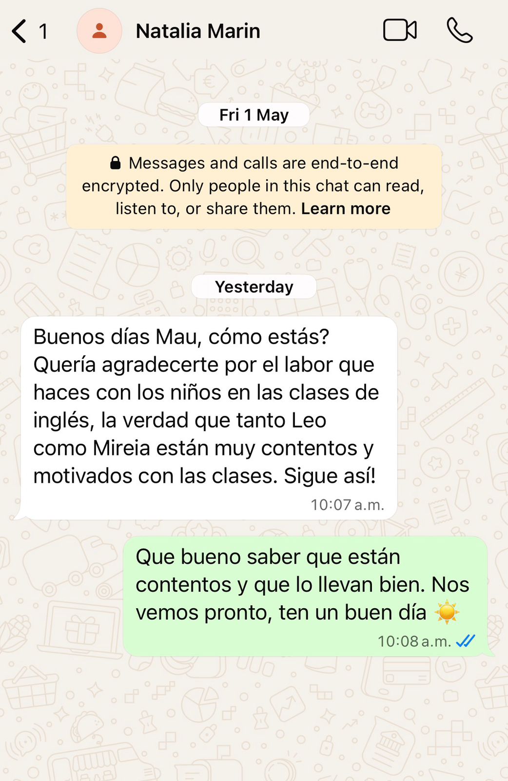 WhatsApp, familia